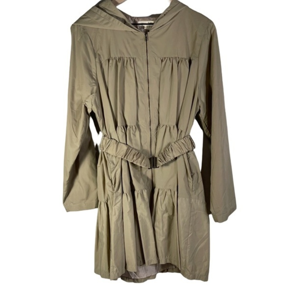 Anthropologie Ryu Women Trench Coat Size L Color Tan